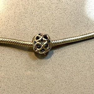Pandora silver infinity charm